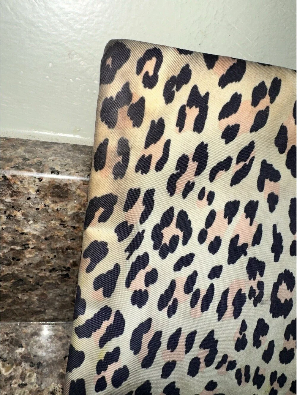 Juicy Couture Leopard Animal Print Makeup Cosmetic Bag Case Pouch Zippered